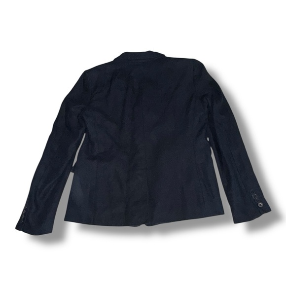 J.Crew NWOT Women’s Linen Blend Blazer Size 12 Navy Tailored Single-Button - Picture 7 of 16